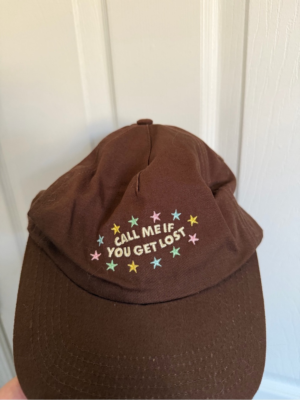 Golf Wang Brown Baseball Cap with Multicolor Star Embroidery